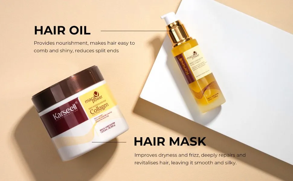 karseell collagen hair mask+hair oil set